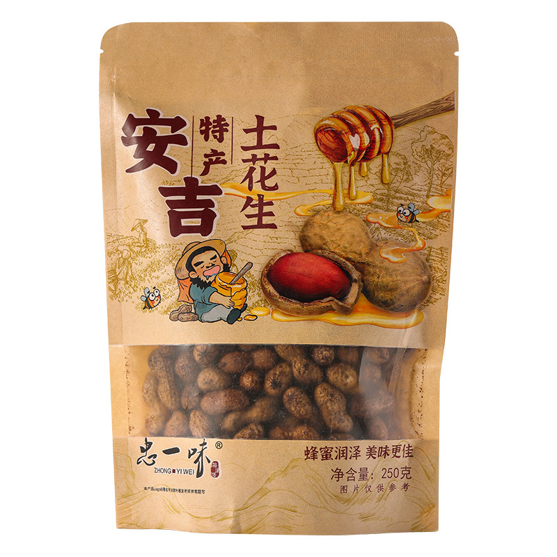 驿凤祥安吉特产蜂蜜土花生