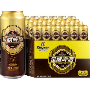 雪花金威纯酿泡沫绵密500ml*24听