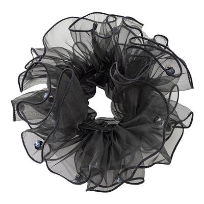 盘发马尾发圈女娟纱蓬松大肠圈