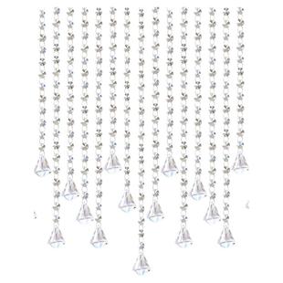 水晶珠帘隔断帘餐厅客厅玄关卧室卫生间门帘珠链家用网红结婚八角