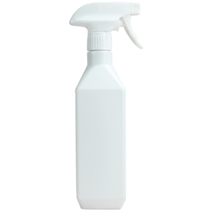 喷雾瓶消毒酒精油污清洗剂油烟净喷壶PE方瓶手扣式喷瓶300ml500ml