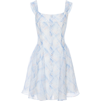 sincethen碎花连衣裙法式吊带裙