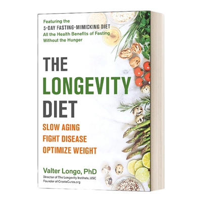 英文原版 The Longevity Diet 长寿食谱 英文版 进口英语原版书籍