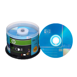 HP/惠普 CD-R 700M cd刻录盘 空白光盘50片桶装 原装正品VCD包邮