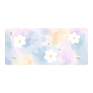 紫色郁金香高级感鼠标垫超大办公键盘垫电竞滑鼠垫定制ins温柔软