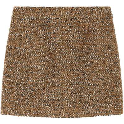 bebe冬季新款针织呢半身裙