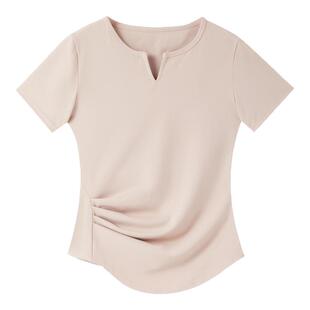 运动套装夏瑜伽服女跑步运动上衣套装速干透气显瘦短袖t恤健身服