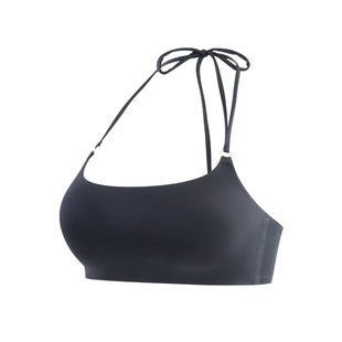 挂脖内衣女聚拢小胸性感美背文胸细肩带无痕隐形露背吊带夏季薄款