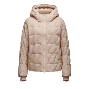 坦博尔25秋季新款轻薄连帽羽绒服女士短款时尚蓬松高品质保暖外套