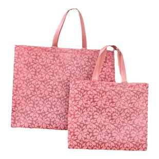 枫叶压纹无纺布服装店手提袋女装衣服包装购物袋礼品打包袋子定制