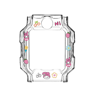 适用小天才儿童电话手表z11/z10/Z9保护壳Q3/D5卡通印花透明表壳Z8保护套全包U5/Z6S/Z6A/Z6pro少年版diy配件