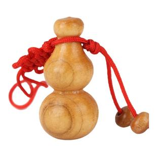 天然桃木葫芦挂件招财摆件实木工艺品儿童宝宝随身压惊防惊吓挂饰