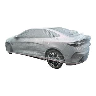一次性车衣防晒SUV雨罩塑料透明汽车车套通用简易喷漆车罩防尘罩