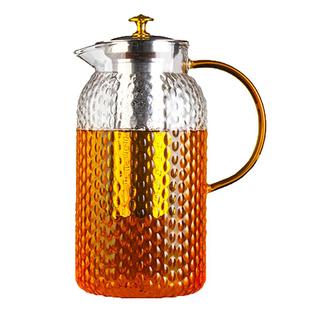 超大加厚玻璃茶水过滤茶壶304不锈钢内胆耐热水壶蒸煮泡茶壶餐厅