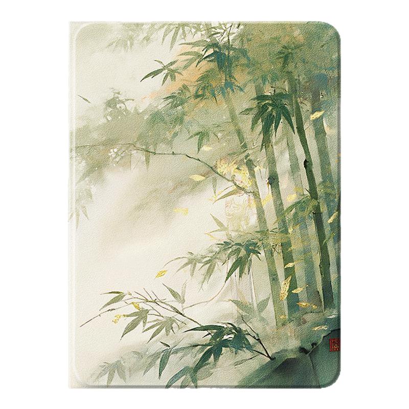 适用于荣耀GTpro平板保护套12.2寸2025新款10国风竹子v9带笔槽magicpad3保护壳x9pro硅胶壳x8紫