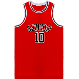 灌篮高手球衣背心t恤儿童篮球服男樱木花道流川枫三井寿湘北球衣