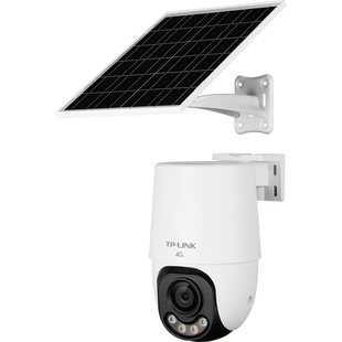 普联TP-LINK太阳能摄像头无电无网4g监控AOV全彩360度摄影机662XL