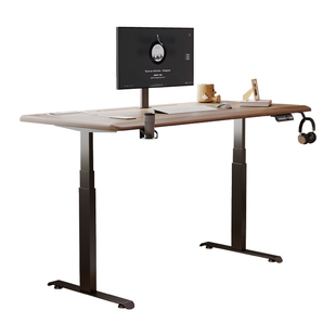 实木电动升降桌电竞卧室家用电脑桌学习办公收纳写字桌书桌工作台