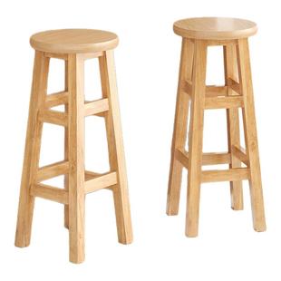 现代简约实木吧椅吧凳吧台椅酒吧椅高脚凳梯凳家用奶茶店欧式椅子