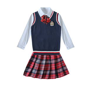 儿童合唱服校服春秋装套装长短袖英伦学院风演出服一年级幼儿园服