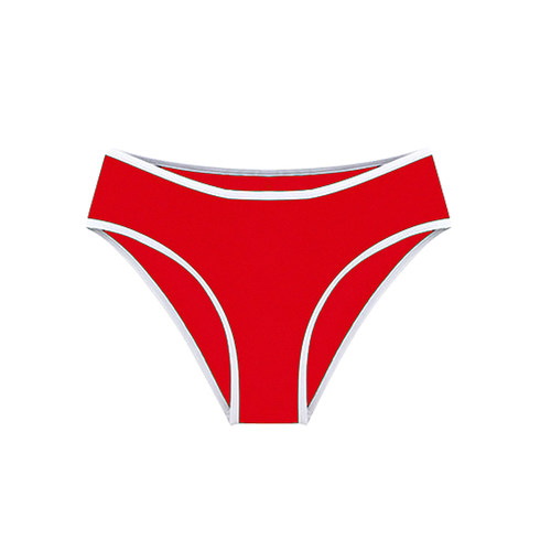 三角裤泳裤女防走光高腰打底裤黑白色比基尼泳衣专业速干内裤单件