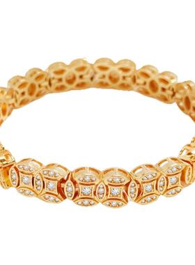 CAMIERY【非遗錾刻】钱多多手链 转运招财好运 镀24K金 气质百搭