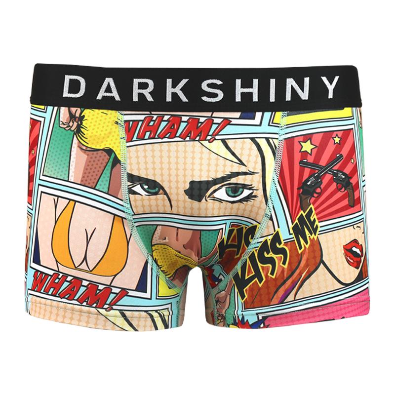 DarkShiny 日系创意青年成人动漫性感特工兔子女郎男士平角裤