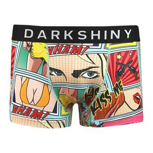 DarkShiny 日系创意青年成人动漫性感特工兔子女郎男士平角裤