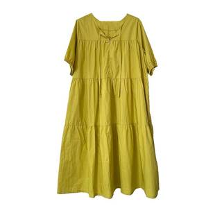 纯棉孕妇连衣裙哺乳娃娃裙夏季小个子韩版宽松遮肚子孕妇装中长款