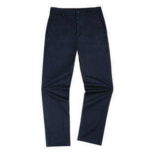 桃皮绒休闲裤男秋冬季磨毛布料酵素水洗显腿长深咖色商务休闲裤子