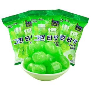 韩式青提硬糖水果味青葡萄儿童韩剧小零食结婚喜庆分享糖果散装
