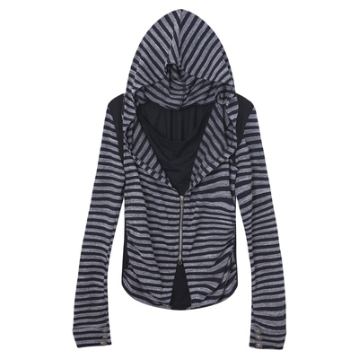 DoublePunch早秋假两件荡领上衣