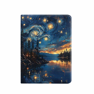 油画星空适用三星GalaxyTabA11/A10/A9平板保护壳8/9+UltraS11/S10保护套10+电脑12.4全包S8/S7+/S6T513/T518