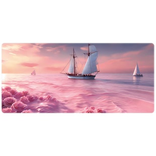 风景油画鼠标垫超大号便携办公室防滑鼠垫学生书桌电脑键盘垫子