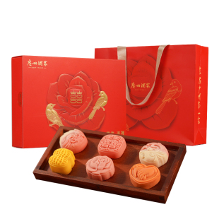 广州酒家喜结连理礼盒订婚喜饼糕点提亲结婚礼婚宴囍饼摆盘伴手礼