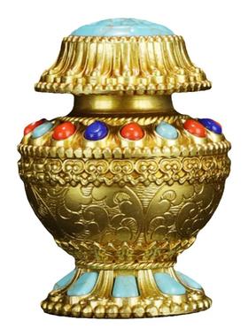 慧宝甘露供养佛堂摆件米盒宝瓶