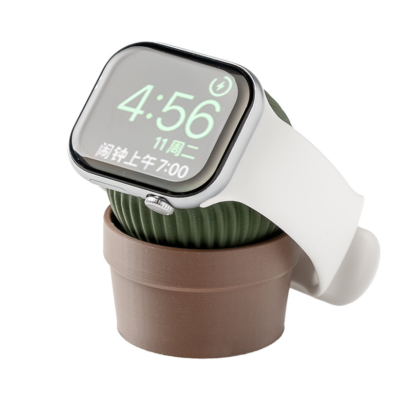 手表充电支架适用iWatch无线充电支架苹果AppleWatch仙人球摆件