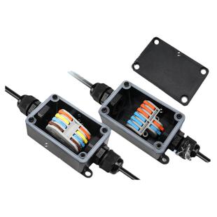 户外防水接线盒端子电线接头连接器4进4出防雨地埋冷压电缆接线柱