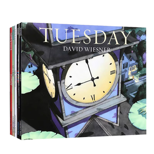 大卫威斯纳5册 David Wiesner 5 Book Set 英文原版绘本 四次获凯迪克大奖插画师读本 疯狂星期二 海底的秘密 三只小猪 艺术大魔法