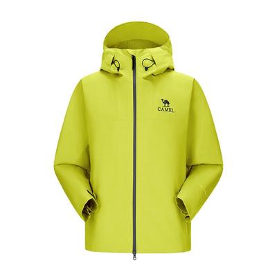 雨神户外冲锋衣骆驼硬壳登山服