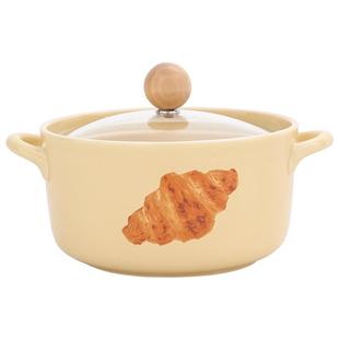 吃泡面专用碗可爱吃面碗网红双耳带盖汤碗宿舍用学生螺蛳粉碗陶瓷