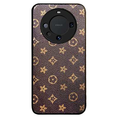 适用华为mate60皮纹简约手机壳