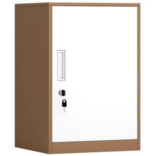 铁皮文件柜矮柜办公室档案资料柜带锁抽屉柜桌储物柜下收纳小柜子