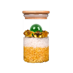 安忍水瓶子床头朝西厕所西北角摆件六帝钱玻璃瓶家用卧室客厅贴