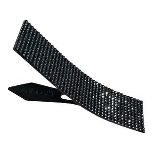 简约黑色发卡发饰洗脸边夹钻BB夹大号刘海夹布艺发夹头饰bb夹包布