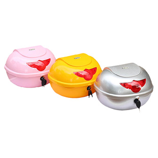 电动车后备箱摩托车储物箱中号加厚通用雅迪爱玛小龟车电瓶车尾箱