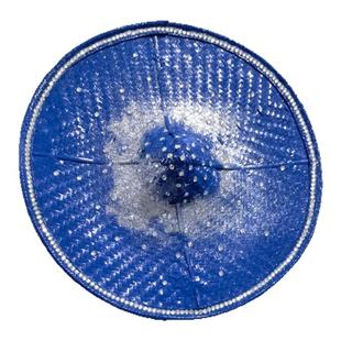 傣族斗笠帽翘边斗笠帽红色银色成人儿童舞蹈表演道具花腰竹编斗笠