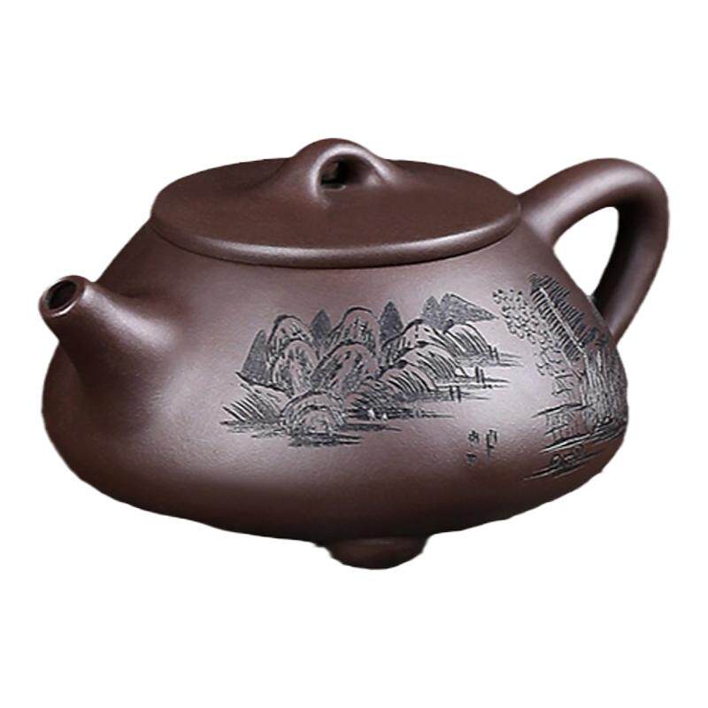 宜兴紫砂壶全手工茶壶原矿紫泥泡茶壶景舟石瓢壶功夫茶具套装茶壶
