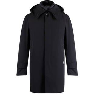 【秋冬热卖】LAMPO/蓝豹羽绒服男鹅绒服风衣款可脱卸帽百搭羽绒服