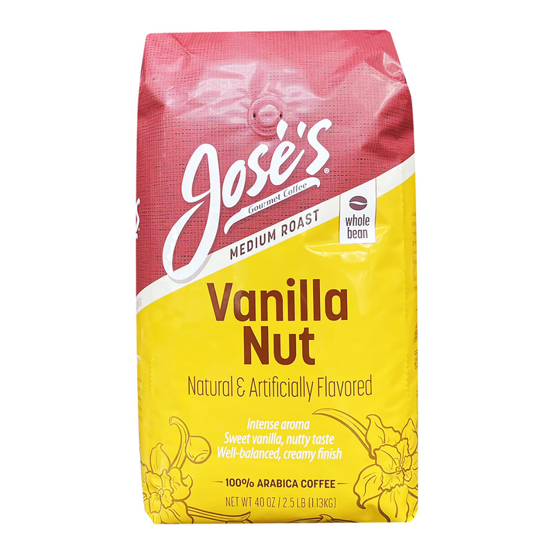 美国直邮 Jose's中深度烘培咖啡豆香草味手冲阿拉比卡豆醇香1130g